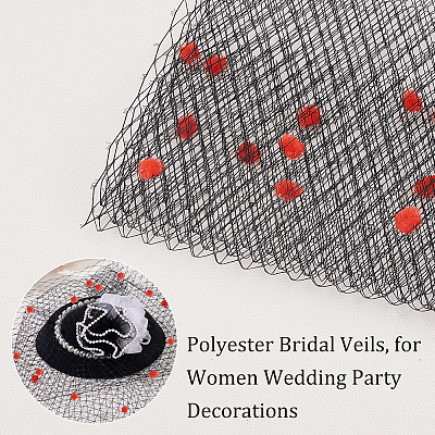 Polyester Bridal Veils FIND-WH0139-118B-1