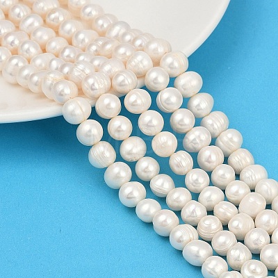 Natural Cultured Freshwater Pearl Beads Strands PEAR-I007-07Z-09C-1