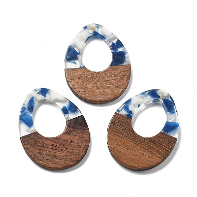 Resin and Walnut Pendants FIND-R051-10G-1