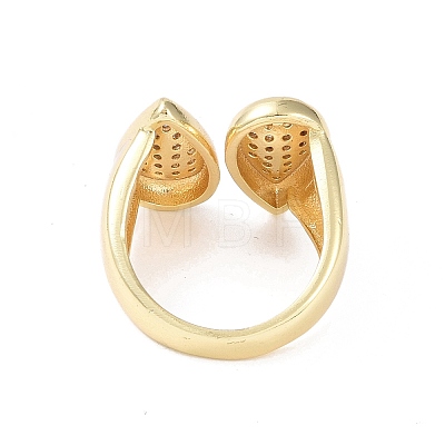 Brass Cuff Finger Rings RJEW-H227-02G-02-1