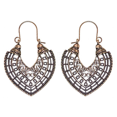 Tibetan Style Alloy Hoop Earrings PW23031341891-1