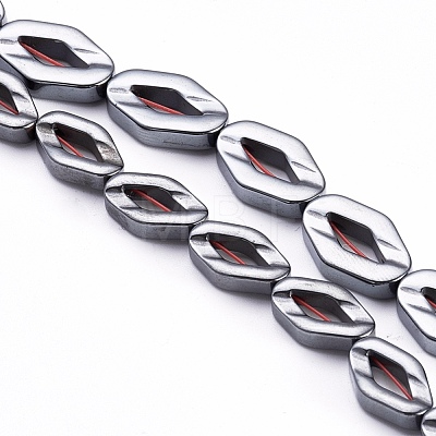 Non-magnetic Synthetic Hematite Beads Strands G-P363-11B-1