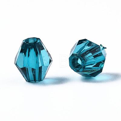 Transparent Acrylic Beads TACR-S146-6mm-08-1