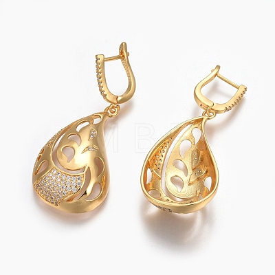 (Jewelry Parties Factory Sale)Brass Micro Pave Cubic Zirconia Jewelry Sets SJEW-F189-05G-1