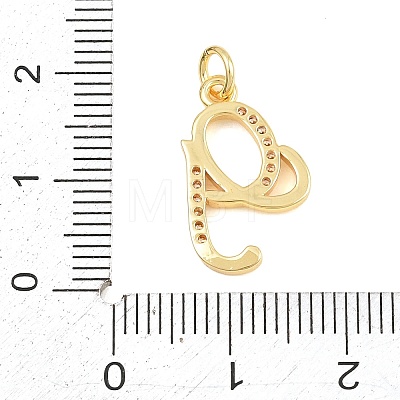 Brass Micro Pave Clear Cubic Zirconia Pendants CU-CBA7939-01G-G-1