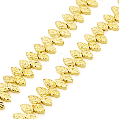 130Pcs 2 Strands Electroplate Glass Beads Strands EGLA-TA0013-56A-1