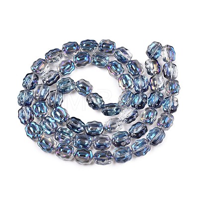 Electroplate Glass Beads Strands EGLA-T021-05I-1