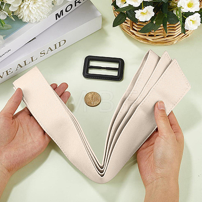 2Pcs Tie a Knot Polyester Waist Belt with Plastic Buckle AJEW-GF0014-53C-1
