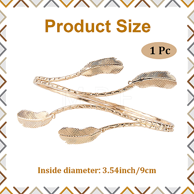 1Pc Alloy Arm Cuff Bangles AJEW-CY0001-33-1