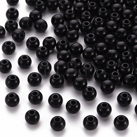 Opaque Acrylic Beads MACR-S370-C6mm-S002-1