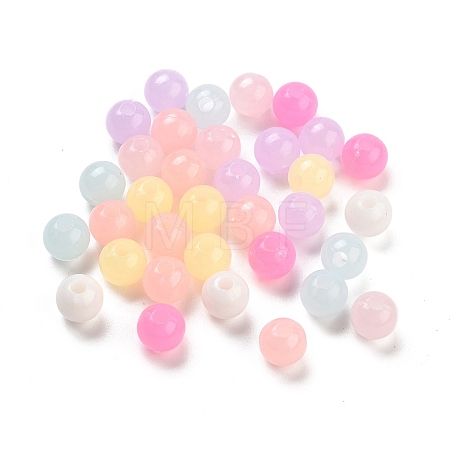 Imitation Jelly Plastic Beads X-KY-L082-01B-1