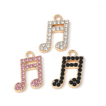 Alloy Rhinestone Pendants PALLOY-E775-04G-1
