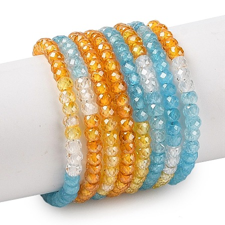 Transparent Gradient Color Cubic Zirconia Strand ZIRC-NH0002-01F-1