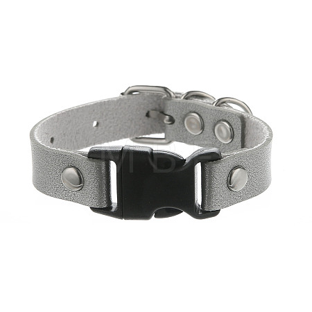 Imitation Leather & Alloy & Plastic Bracelets for Men Women FS-WG10CE2-09-1
