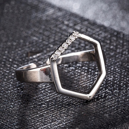 Adjustable Stainless Steel Finger Rings RJEW-EE0002-01P-1