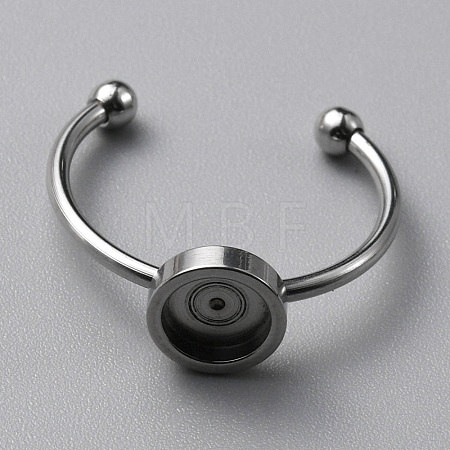 304 Stainless Steel Cuff Ring Components FIND-WH0129-74B-P-1