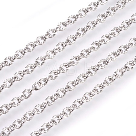 Tarnish Resistant 304 Stainless Steel Cable Chains CHS-L017-09D-1