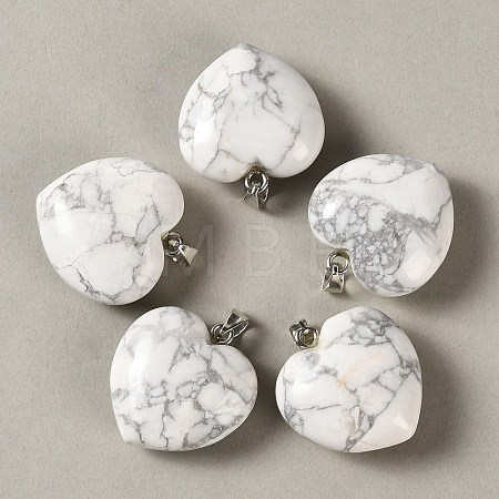 Natural Howlite Pendants GG-CBAA0EE-04P-19-1