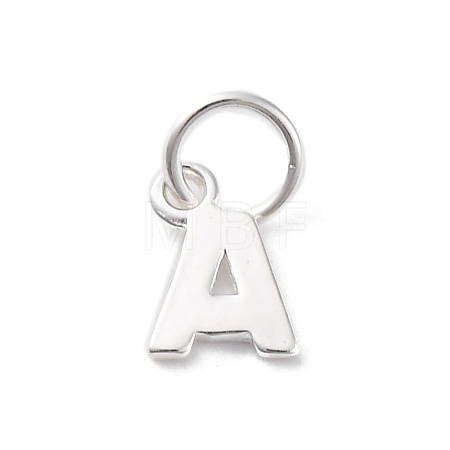 925 Sterling Silver Letter Charms STER-C012-01S-A-1