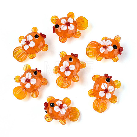 Handmade Lampwork Beads Strands LAMP-N036-21B-1
