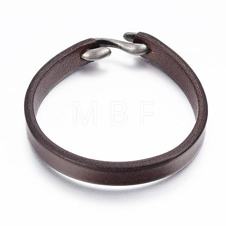 Cowhide Leather Bracelets BJEW-G575-09A-1