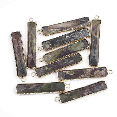 Natural Ocean Jasper Pendants G-S344-23A-1