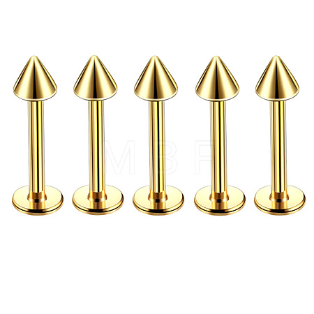 304 Stainless Steel Cone Internally Threaded Labrets for Women Men WG9B6EB-11-1