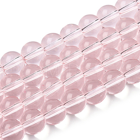 Transparent Glass Beads Strands GLAA-T032-T8mm-10-1