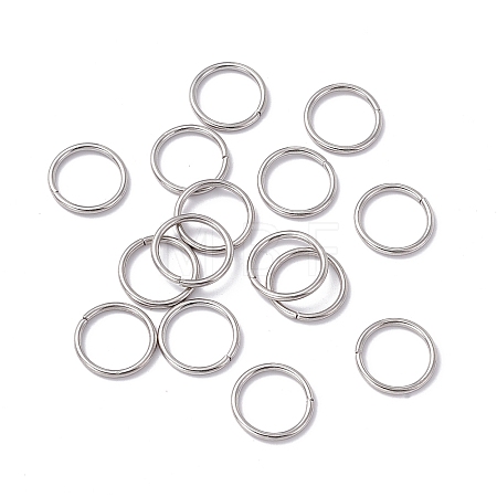 Non-Tarnish 304 Stainless Steel Open Jump Rings STAS-C040-01D-P-1