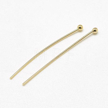 Brass Ball Head Pins KK-T032-007G-1