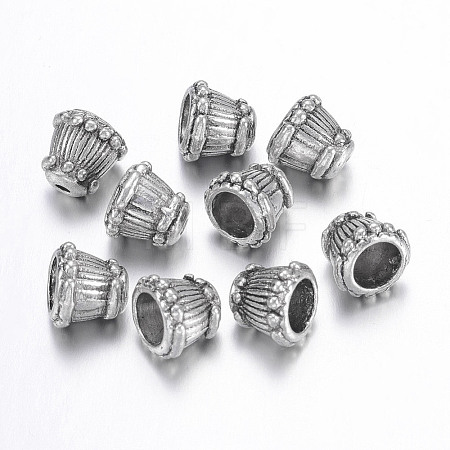 Tibetan Style Alloy Bead Caps X-LF0393Y-1