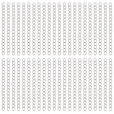 240Pcs 304 Stainless Steel Chain Extender STAS-ME0003-79-1