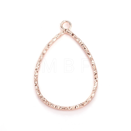 Zinc Alloy Open Back Bezel Pendants PALLOY-D009-33RG-1