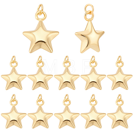 12Pcs Brass Pendants KK-BBC0026-19-1
