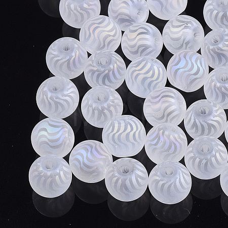 Electroplate Glass Beads EGLA-S178-02I-1