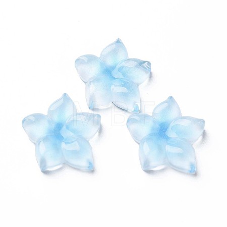 Transparent Epoxy Resin Cabochons CRES-S365-23B-1