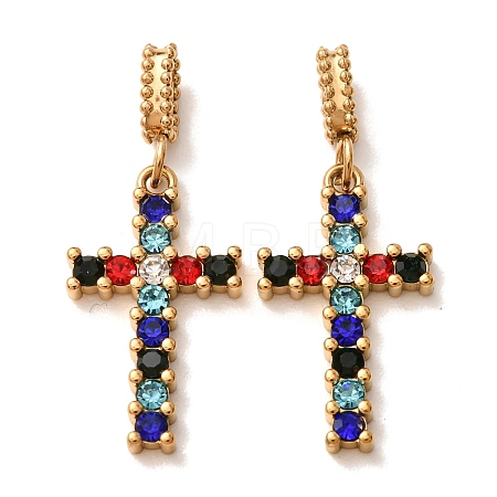 304 Stainless Steel Rhinestone Pendants RB-CBA5CCB-05D-G-1