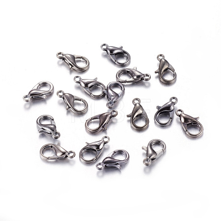 Zinc Alloy Lobster Claw Clasps X-E102-NFB-1