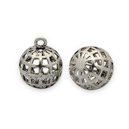 Brass Round Pendants KK-J186-05AS-1