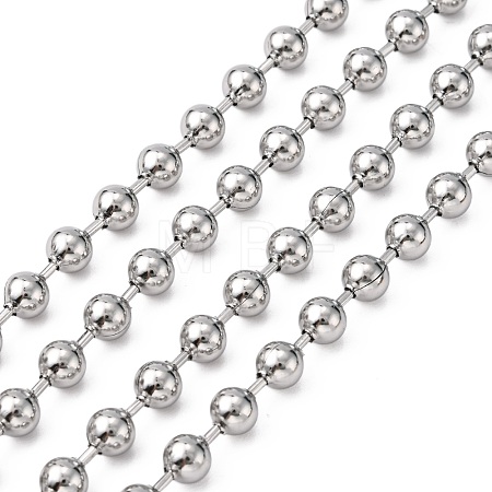 Tarnish Resistant 304 Stainless Steel Ball Chains CHS-A002B-6.0mm-1