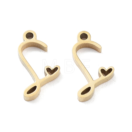 304 Stainless Steel Charms STAS-M327-02G-S-1