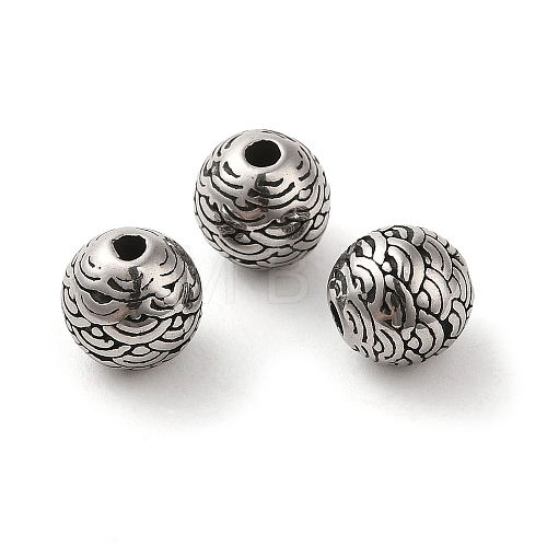 Round 304 Stainless Steel Beads STAS-E215-04AS-1