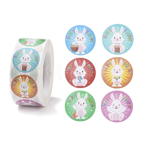 Easter Theme Self Adhesive Paper Sticker Rolls DIY-C060-01-1