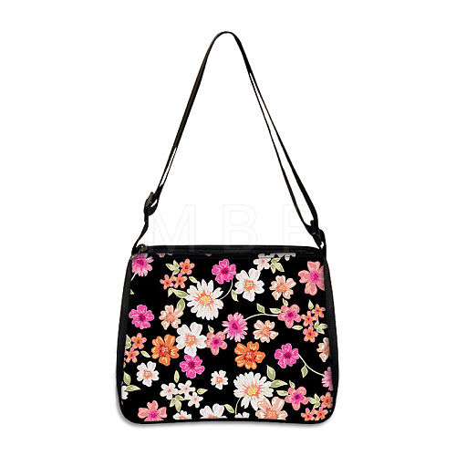 Flower Printed Polyester Shoulder Bags PW-WG4B978-05-1