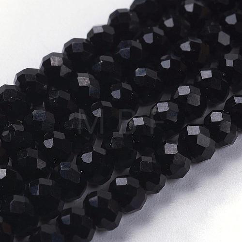 Imitation Crystal Glass Beads GLAA-D030-14-1