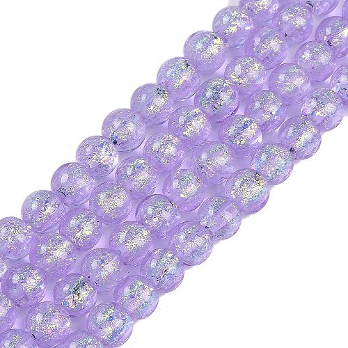 Handmade Foil Lampwork Beads Strands FOIL-K003-06A-01-1