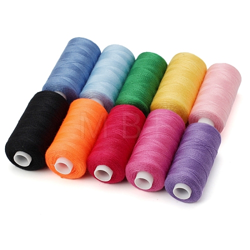 10 Colors Polyester Sewing Thread PW-WG4C286-07-1