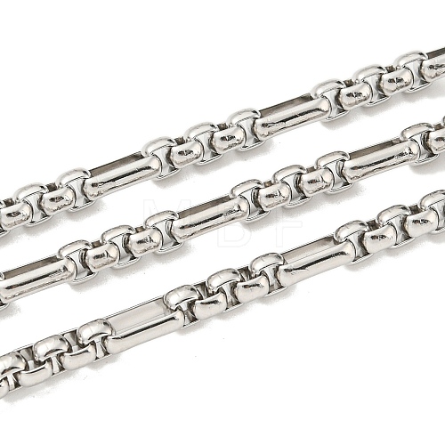 304 Stainless Steel Figaro Chains STAS-B041-12P-1