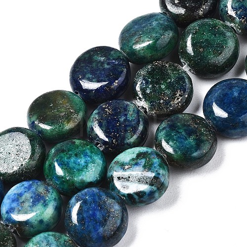 Natural Chrysocolla and Lapis Lazuli Beads Strands X-G-N330-032B-01-1