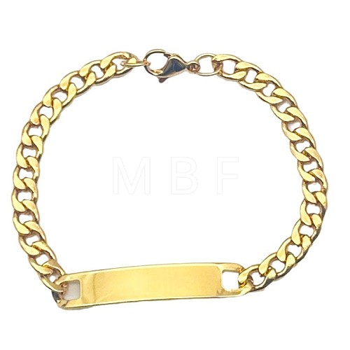 Exquisite stainless steel bracelet for men with titanium steel tag. ZX5244-1-1